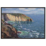 Cliffs at Cape Frehel by Gustave Loiseau, framed poster, view 3
