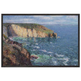 Cliffs at Cape Frehel by Gustave Loiseau, framed poster