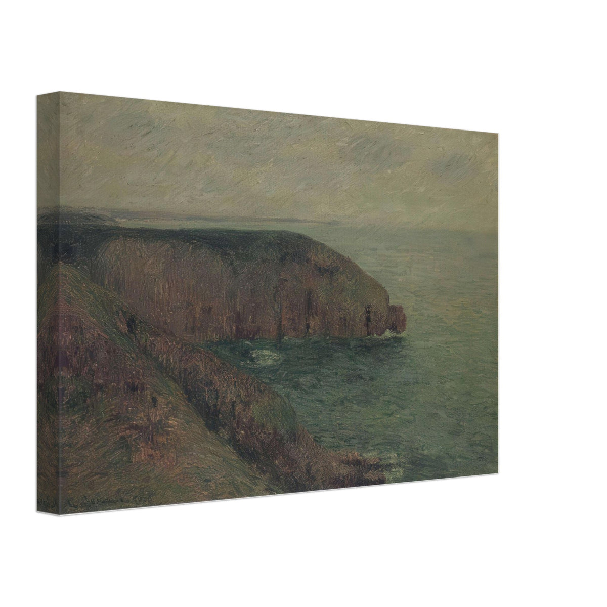 Cliffs at Fecamp by Gustave Loiseau, canvas, view 2