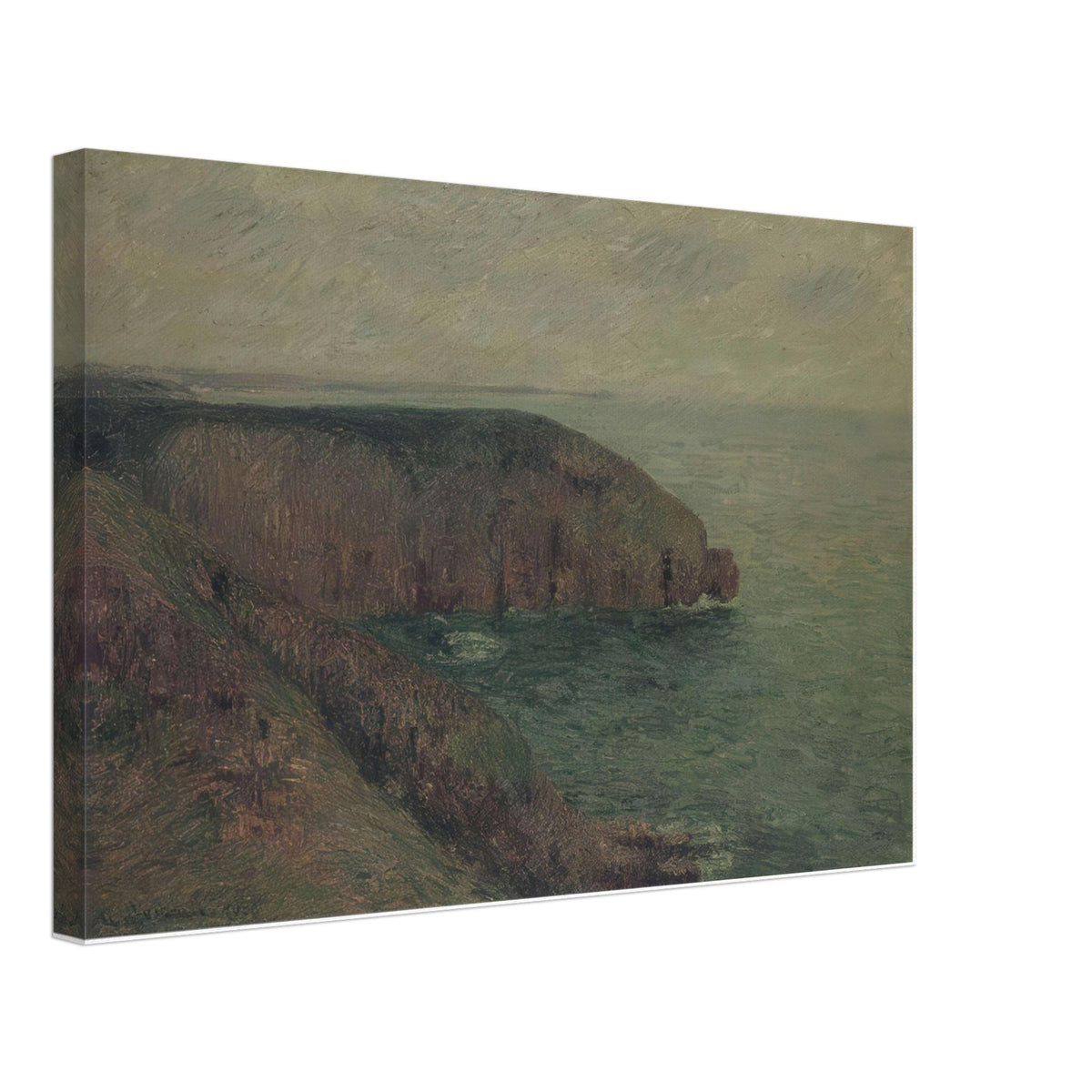 Cliffs at Fecamp by Gustave Loiseau, canvas