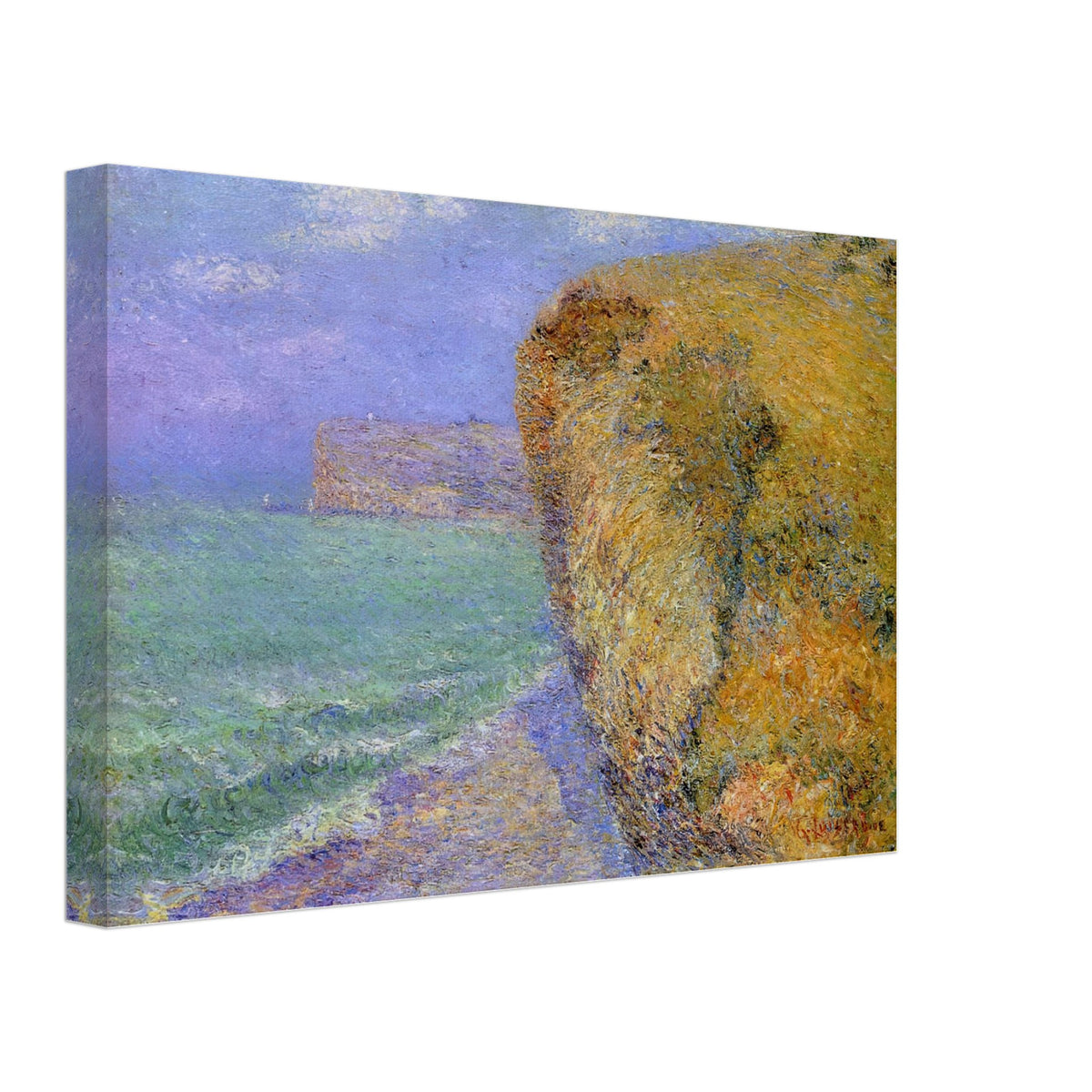 Cliffs at Grainval by Gustave Loiseau, canvas, view 2