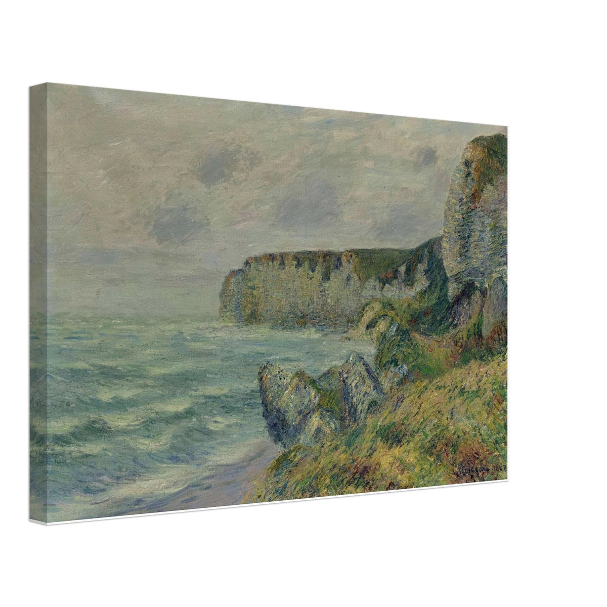 Cliffs at Saint Jouin by Gustave Loiseau, canvas