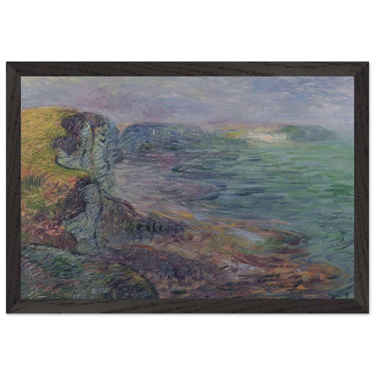 Cliffs at Yport by Gustave Loiseau, framed poster, view 2