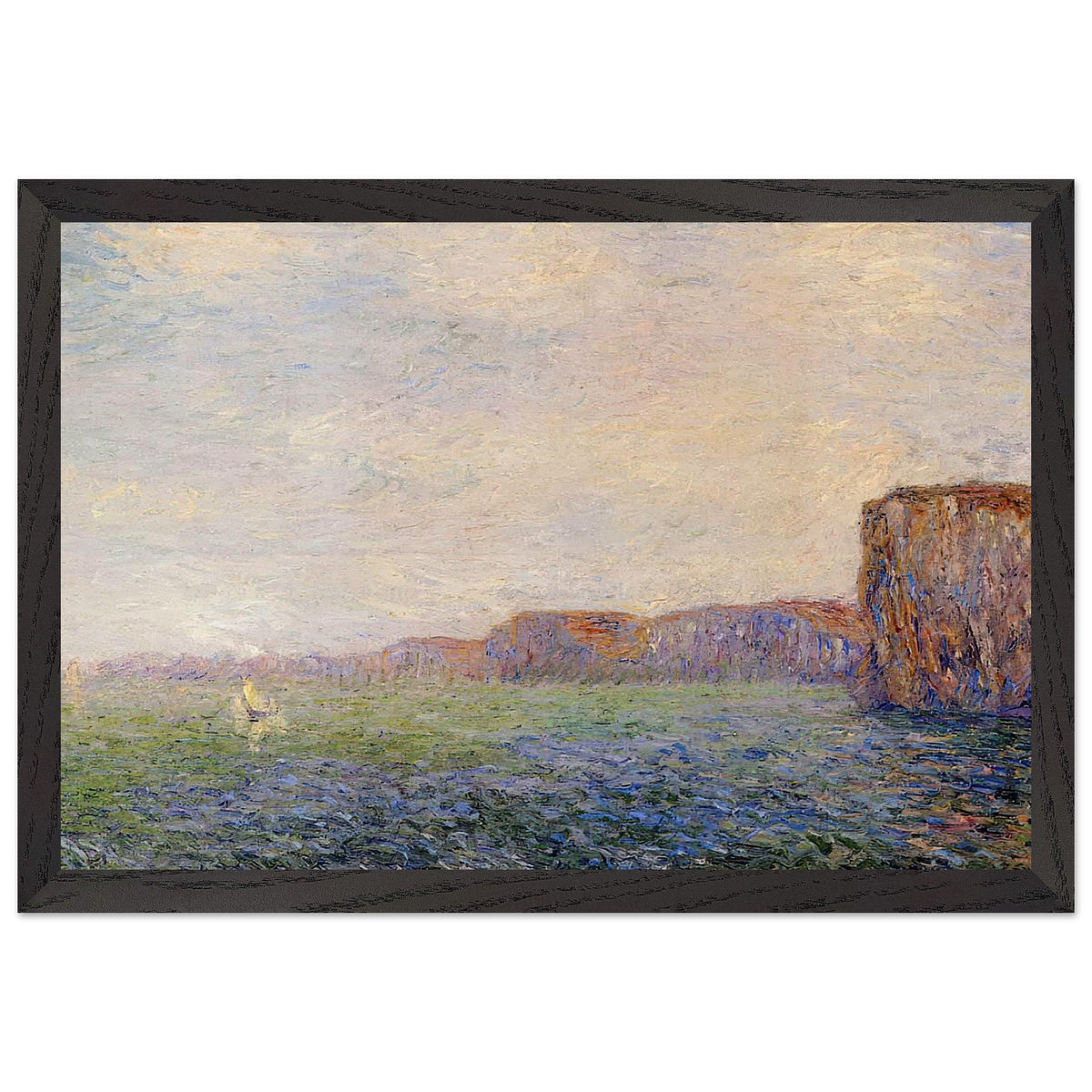 Cliffs by the Sea by Gustave Loiseau, framed poster, view 2