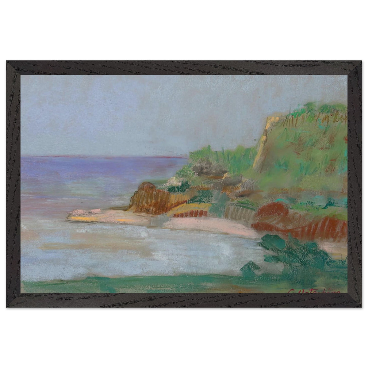 Cliffs by Constantin Artachino, framed poster, view 2