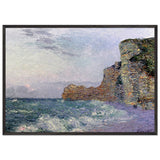 Cliffs in Normandy Evening by Gustave Loiseau, framed poster, view 3