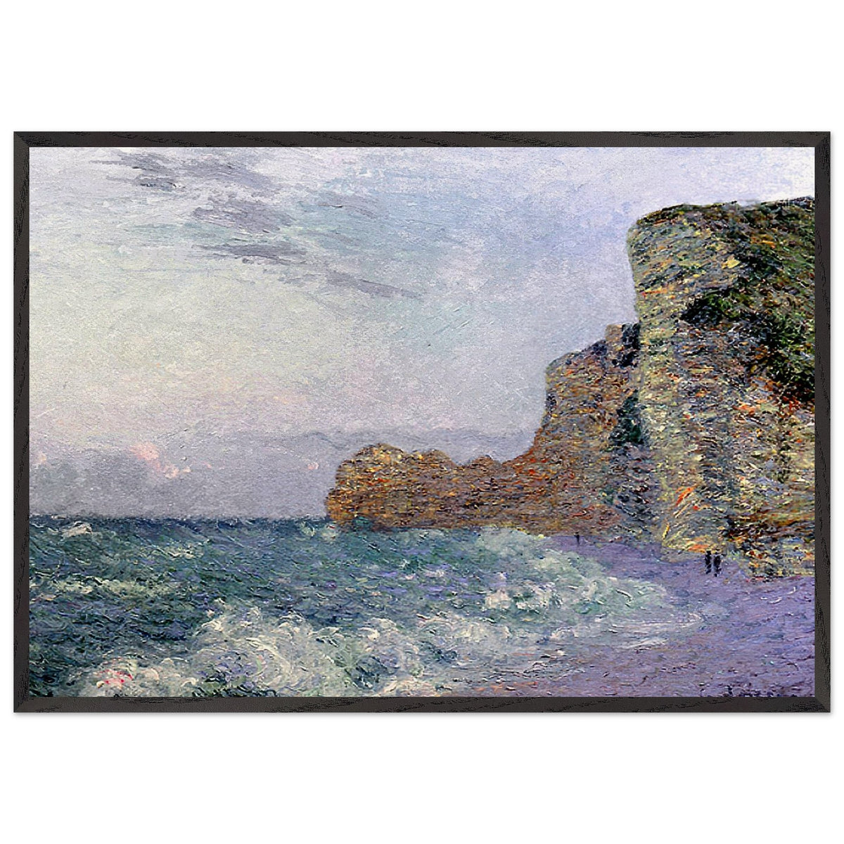 Cliffs in Normandy Evening by Gustave Loiseau, framed poster, view 3