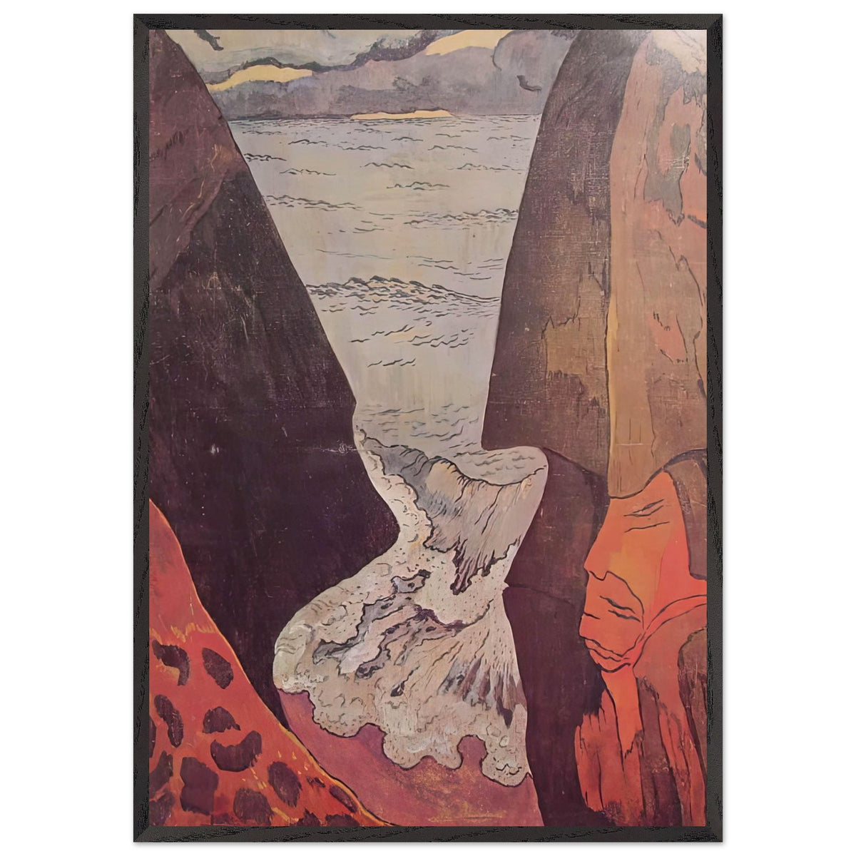 Cliffs near Camaret by Georges Lacombe, framed poster, view 3