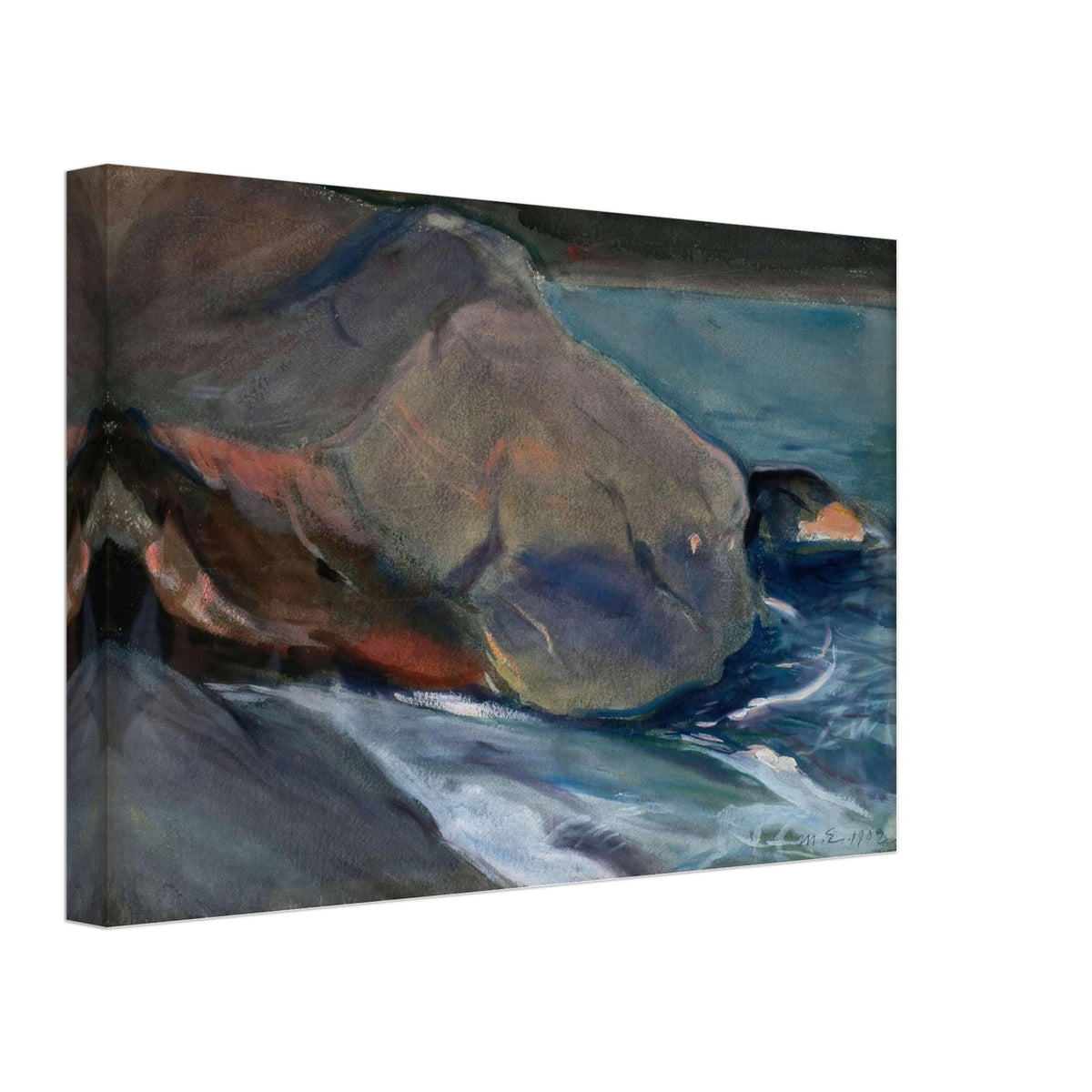 Cliffs on the shore by Magnus Enckell, canvas, view 2