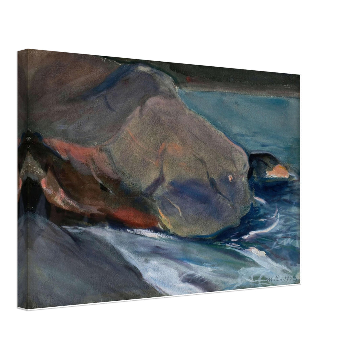 Cliffs on the shore by Magnus Enckell, canvas