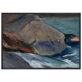 Cliffs on the shore by Magnus Enckell, framed poster, view 3