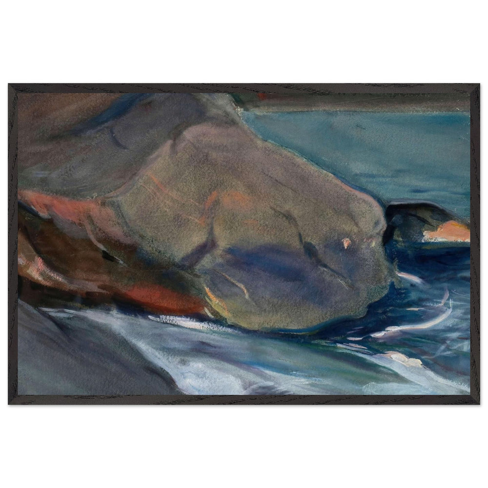 Cliffs on the shore by Magnus Enckell, framed poster