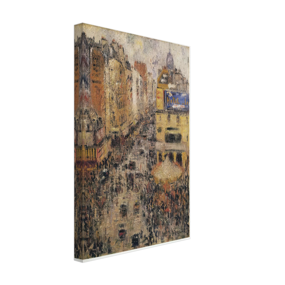 Cligancourt Street by Gustave Loiseau, canvas, view 2