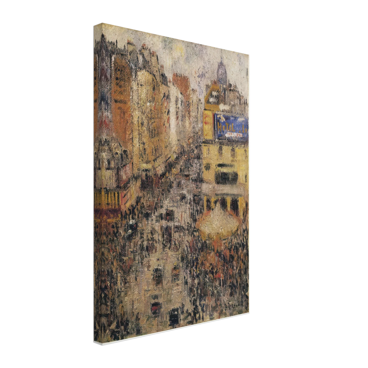 Cligancourt Street by Gustave Loiseau, canvas