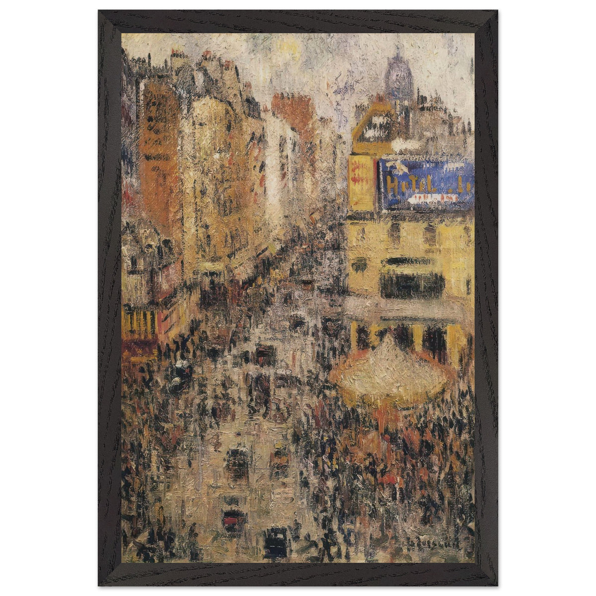 Cligancourt Street by Gustave Loiseau, framed poster, view 2