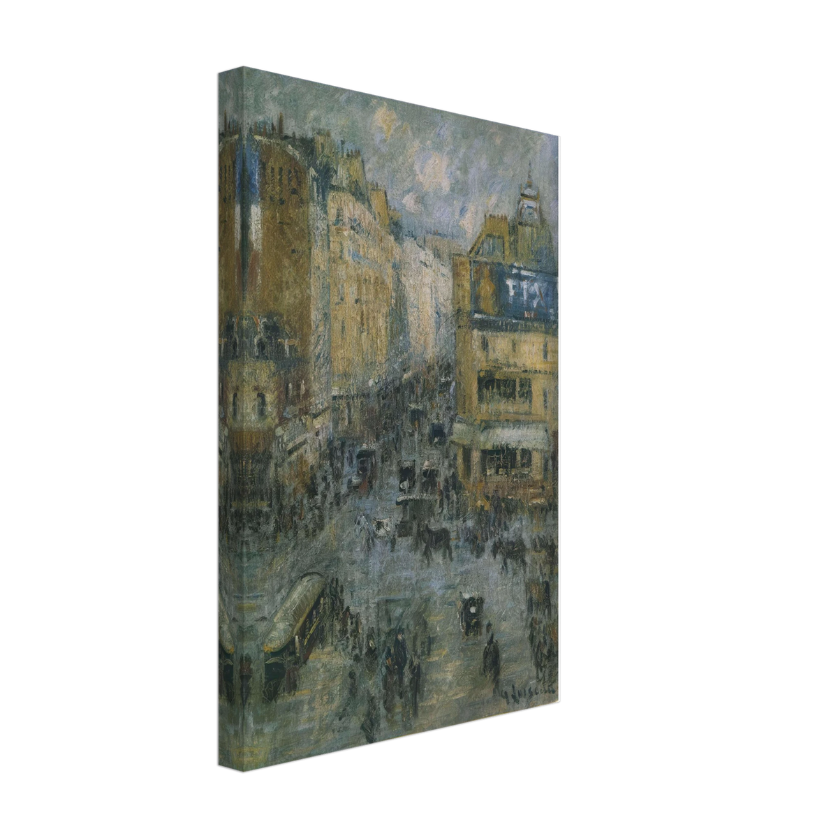 Cligancourt Street in Paris by Gustave Loiseau, canvas, view 2