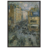 Cligancourt Street in Paris by Gustave Loiseau, framed poster, view 3