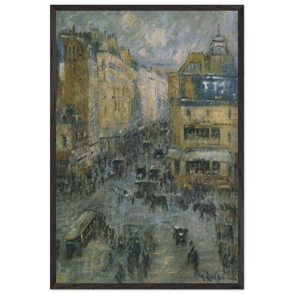 Cligancourt Street in Paris by Gustave Loiseau, framed poster