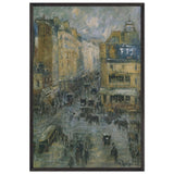 Cligancourt Street in Paris by Gustave Loiseau, framed poster