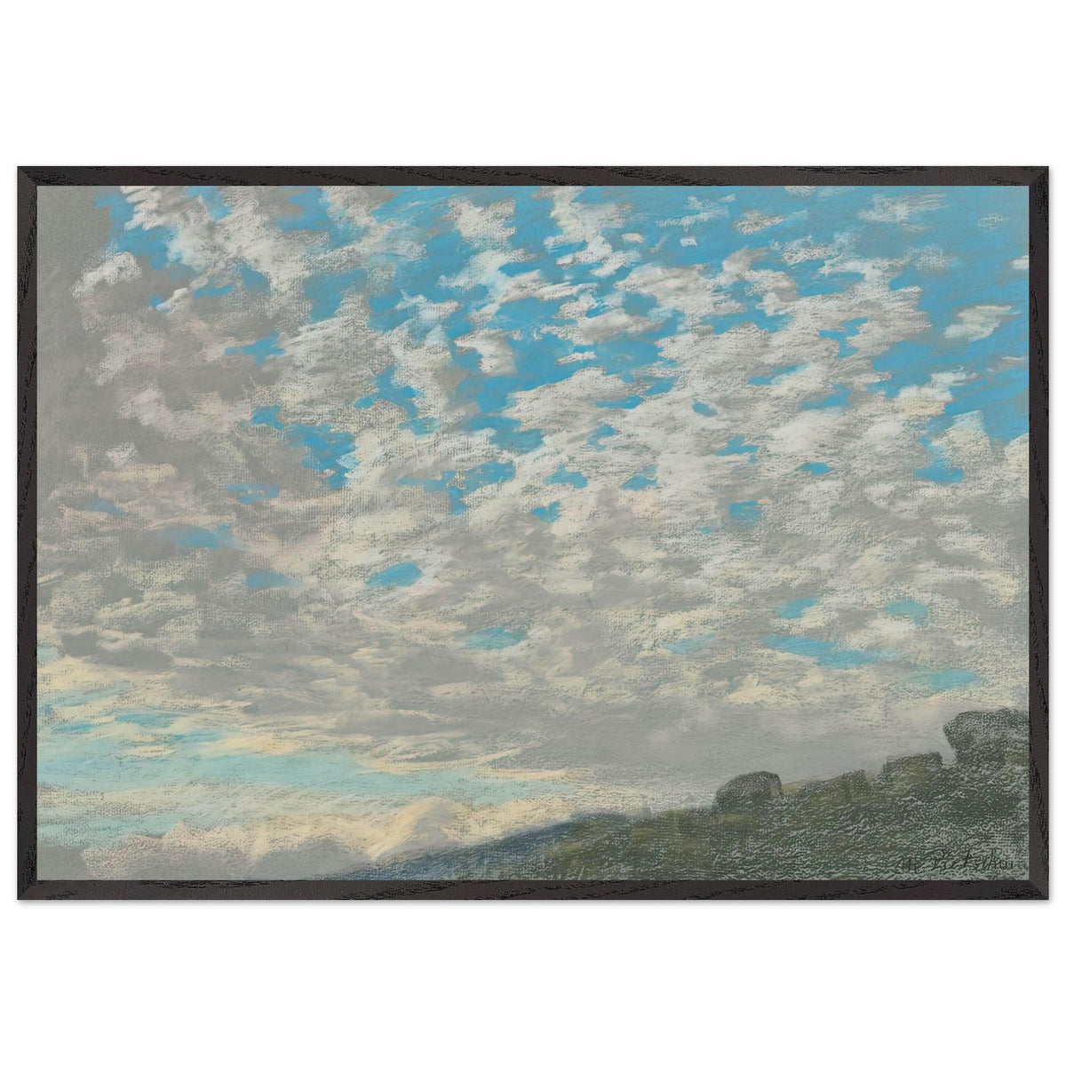 Cloud Study by Max Pietschmann, framed poster, view 3