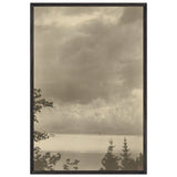 Clouds, Maine by Clarence White, framed poster