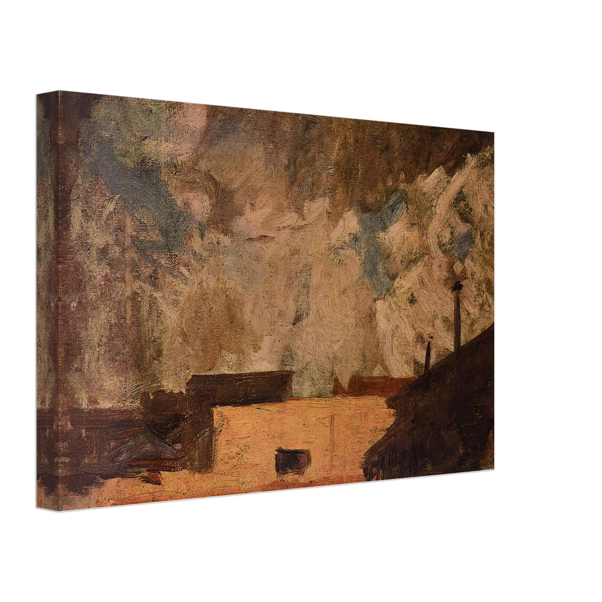 Clouds (Rome) by Fujishima Takeji, canvas, view 2