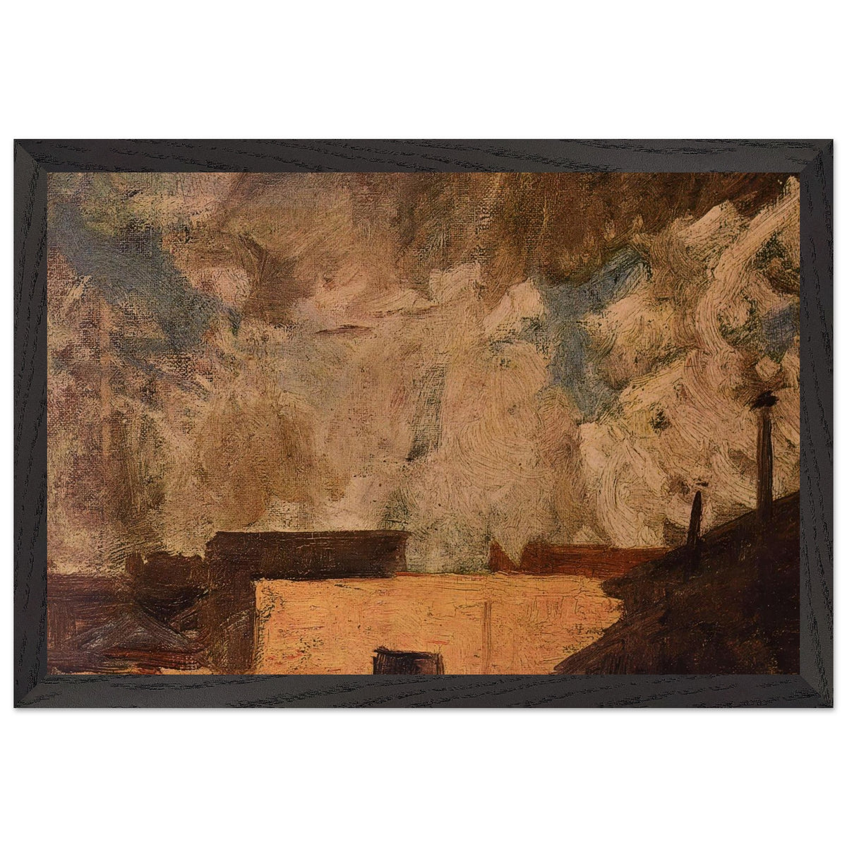 Clouds (Rome) by Fujishima Takeji, framed poster, view 2