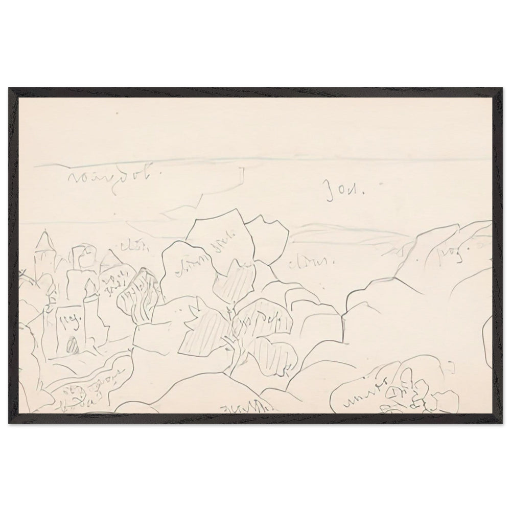 Coast Ledenets by Nicholas Roerich, framed poster