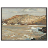 Coast Scene with Cliffs by Algernon Talmage, framed poster, view 3