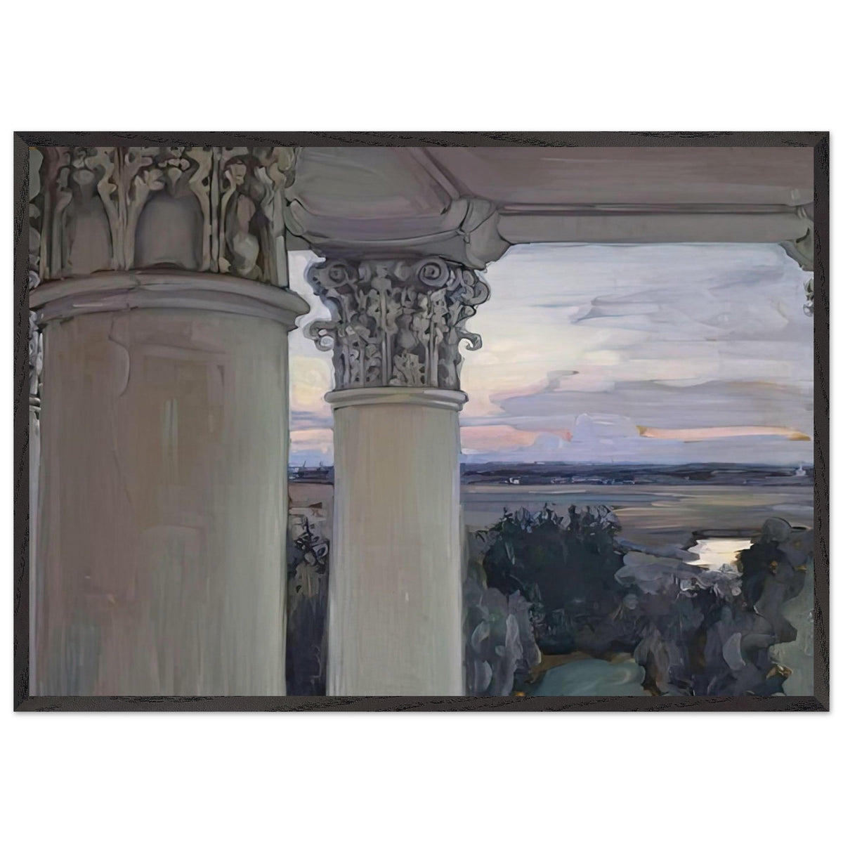 Columns in Vvedenskoye by Maria Yakunchikova, framed poster, view 3