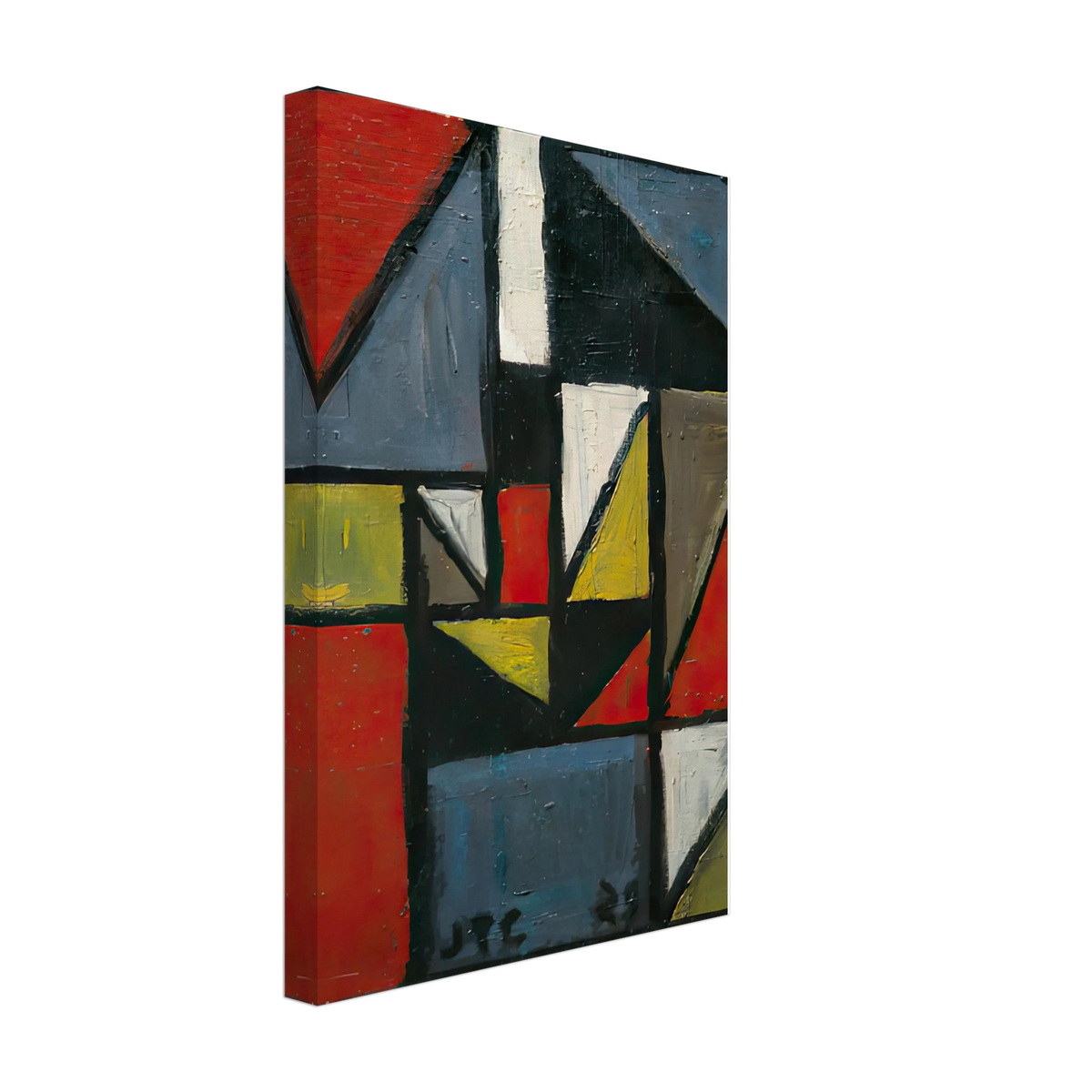 Constructivo en Triángulo by Joaquin Torres Garcia, canvas, view 2