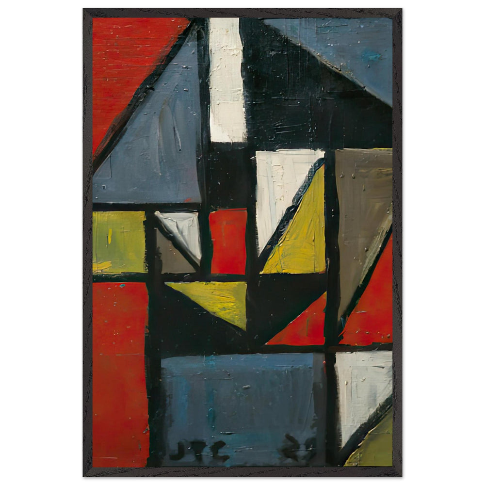 Constructivo en Triángulo by Joaquin Torres Garcia, framed poster