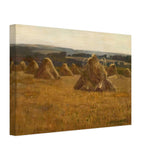 Corn Stacks by Algernon Talmage, canvas, view 2