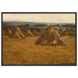 Corn Stacks by Algernon Talmage, framed poster, view 3