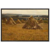 Corn Stacks by Algernon Talmage, framed poster
