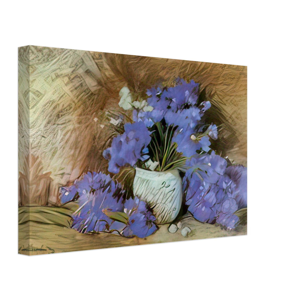 Cornflowers by Stefan Luchian, canvas, view 2