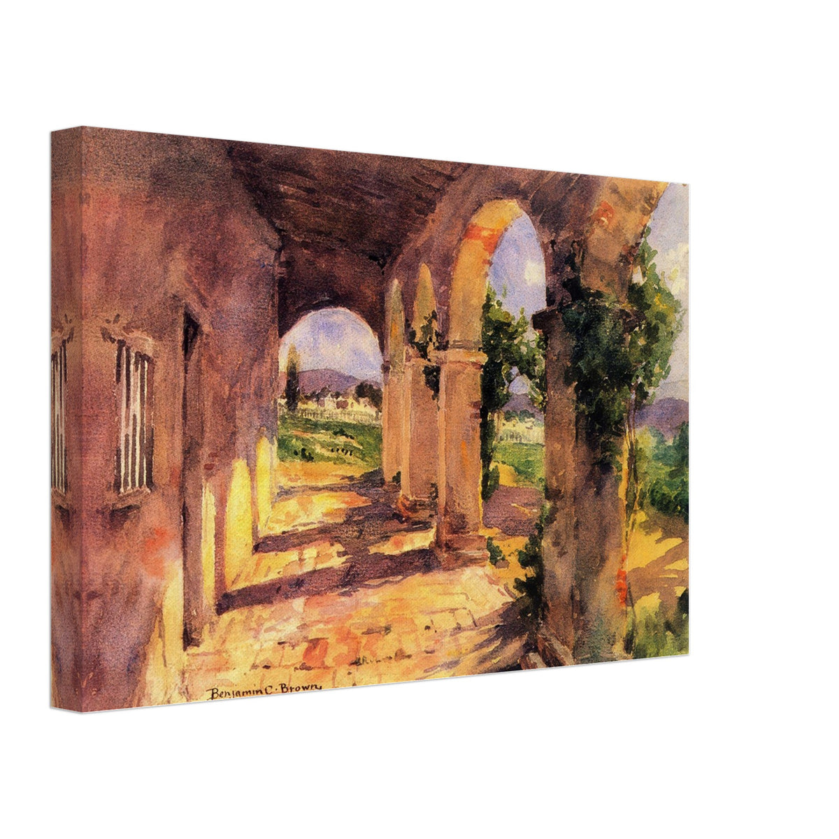 Corridors of San Juan Capistrano by Benjamin Brown, canvas, view 2