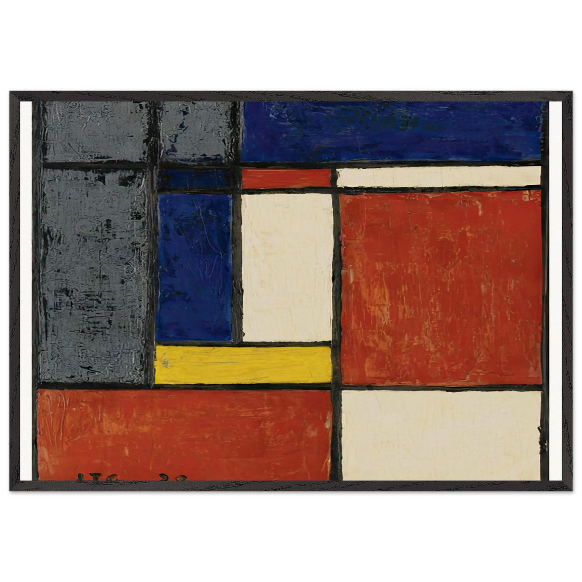 Costruzione Geometrica by Joaquin Torres Garcia, framed poster, view 3
