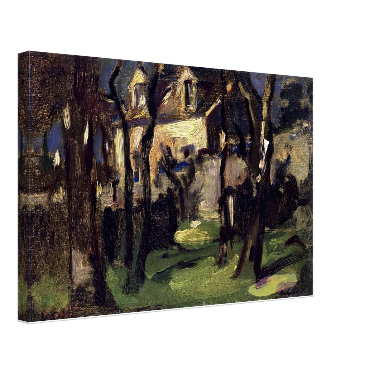 Cottage at Corstorphine by Samuel Peploe, canvas