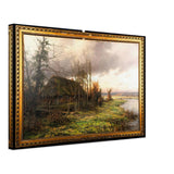 Cottage by a Stream by Louis Aston Knight, canvas