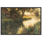 Cottage by the River by Louis Aston Knight, framed poster