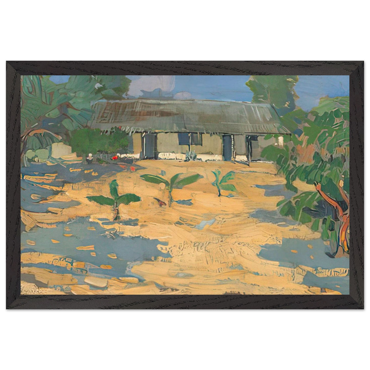 Cottage, Nelspruit by Pieter Wenning, framed poster, view 2