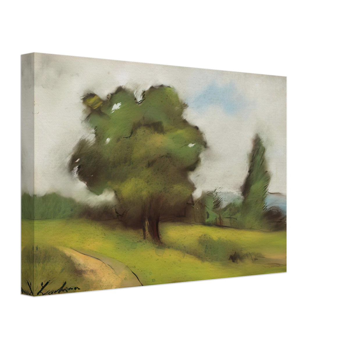 Countryside Path (Brebu) by Stefan Luchian, canvas, view 2
