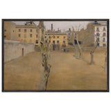 Courtyard of the Old Barcelona Prison (courtyard of the lambs) by Ramon Casas, framed poster