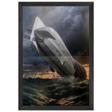 Crash of the L 1 by Achille Beltrame, framed poster, view 2