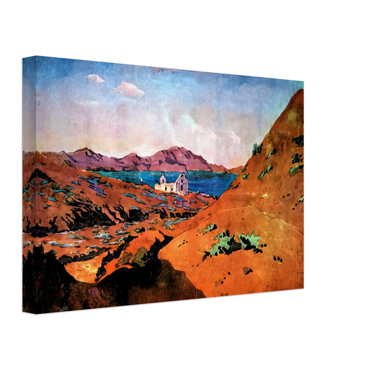 Crimea. Koktebel. Ruins of Kordon by Anna Ostroumova-Lebedeva, canvas, view 2