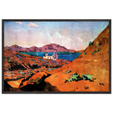 Crimea. Koktebel. Ruins of Kordon by Anna Ostroumova-Lebedeva, framed poster