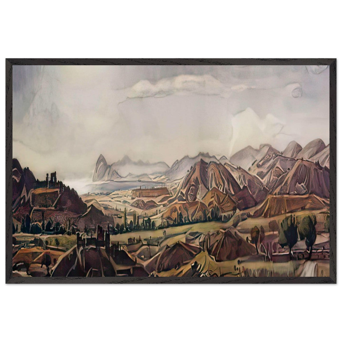 Crimean Campagna by Konstantin Bogaevsky, framed poster