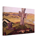 Cross on the Truvor Mound by Nicholas Roerich, canvas, view 2