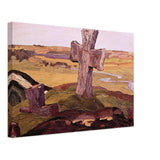 Cross on the Truvor Mound by Nicholas Roerich, canvas